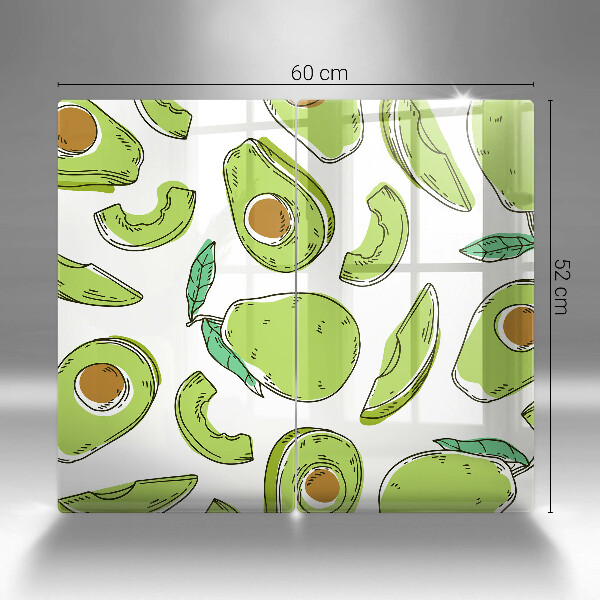 Glass chopping board Avocado and pear