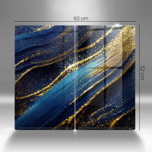 Chopping board Navy blue abstraction