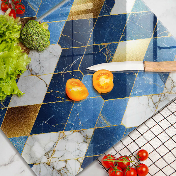 Chopping board Golden Rombs Marble