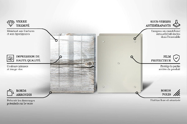 Chopping board Bright wood structure