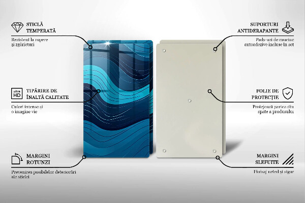 Chopping board Abstract waves