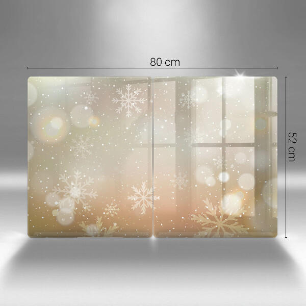 Chopping board Snowflakes