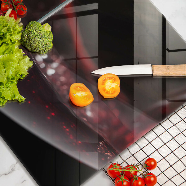 Chopping board Red wine glass