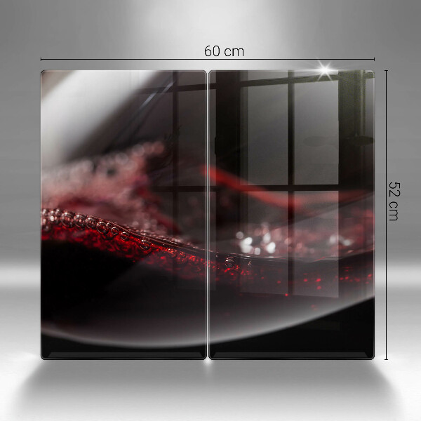 Chopping board Red wine glass