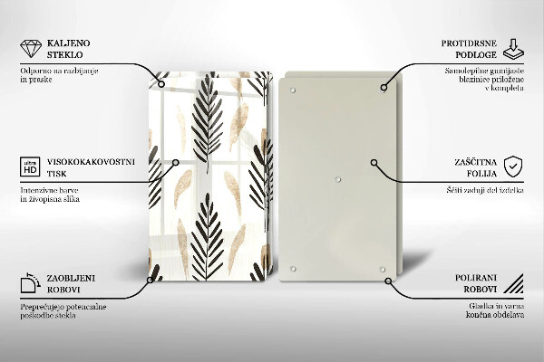 Chopping board Boho plants