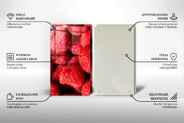 Chopping board Raspberry fruit