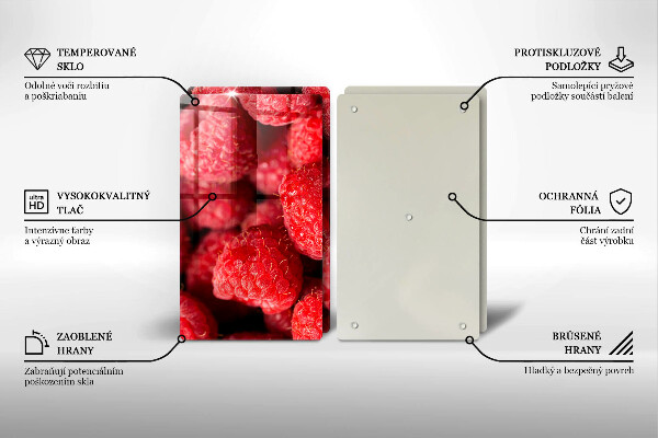 Chopping board Raspberry fruit