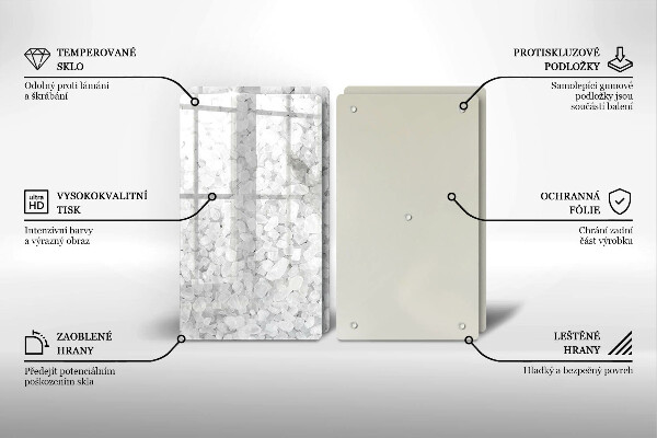 Chopping board Salt crystals