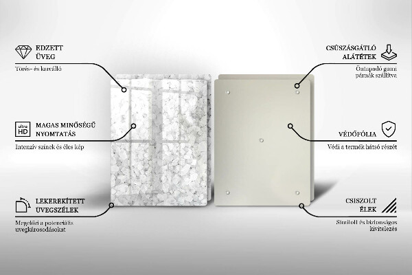 Chopping board Salt crystals