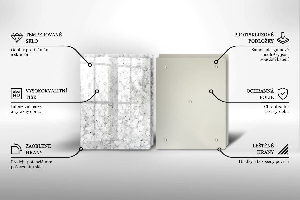 Chopping board Salt crystals