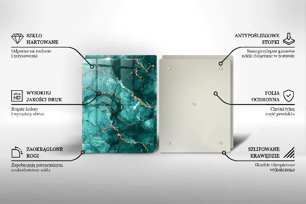 Chopping board Blue marble