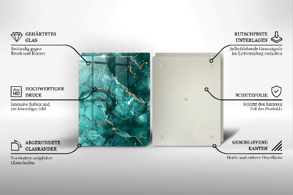 Chopping board Blue marble