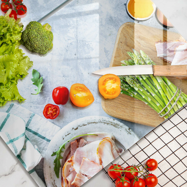 Chopping board Ingredients in the kitchen