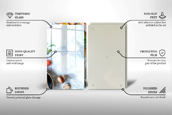 Chopping board Ingredients in the kitchen