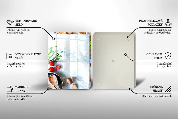 Chopping board Ingredients in the kitchen