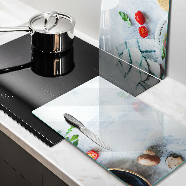 Chopping board Ingredients in the kitchen