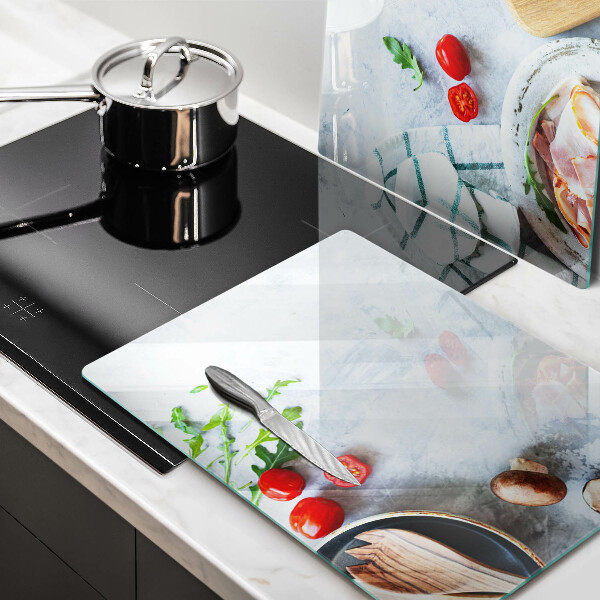 Chopping board Ingredients in the kitchen