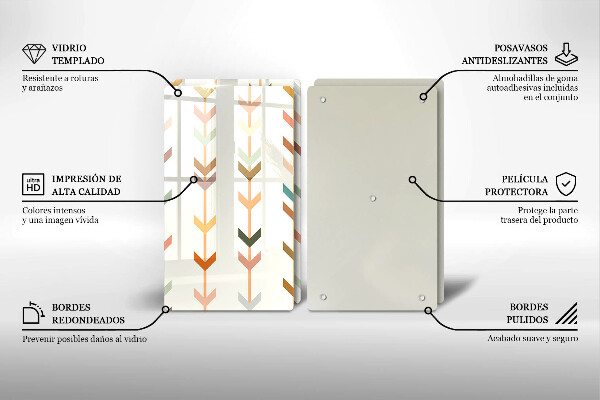 Chopping board Geometric elements