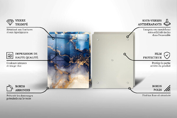 Chopping board Marble abstraction