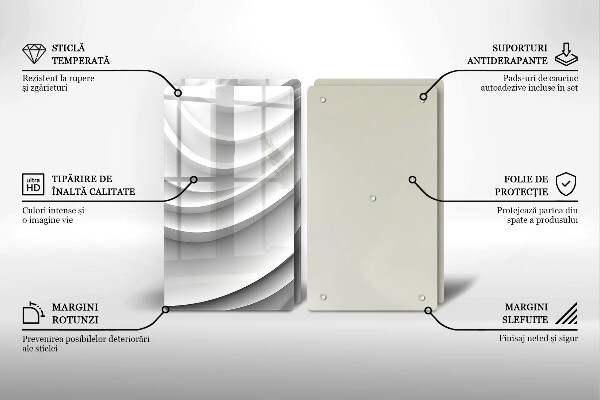 Chopping board Geometric lines