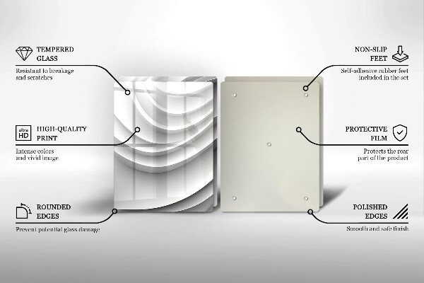 Chopping board Geometric lines