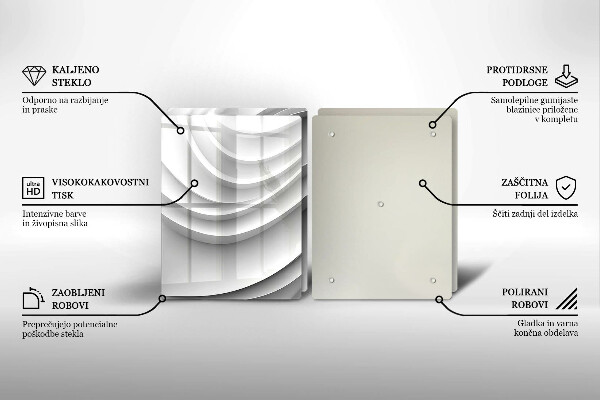 Chopping board Geometric lines