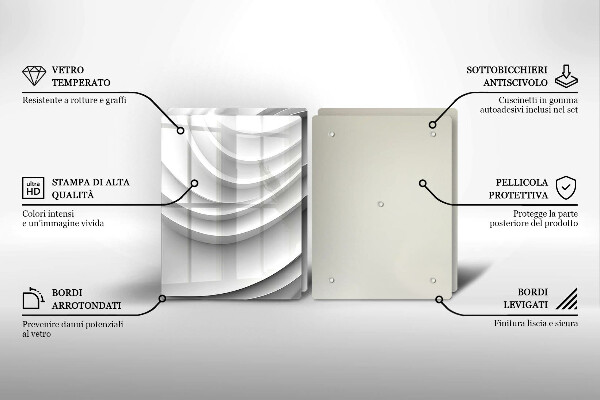 Chopping board Geometric lines
