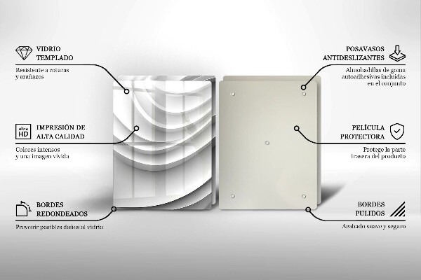 Chopping board Geometric lines