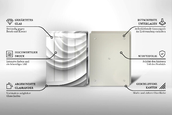 Chopping board Geometric lines
