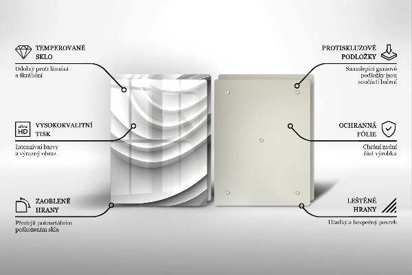 Chopping board Geometric lines