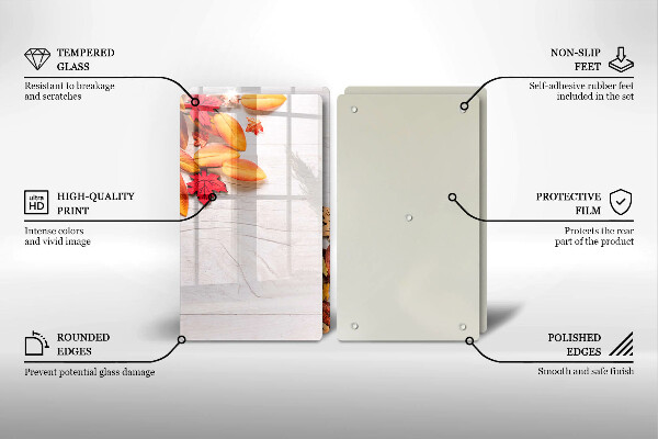 Chopping board Autumn leaves