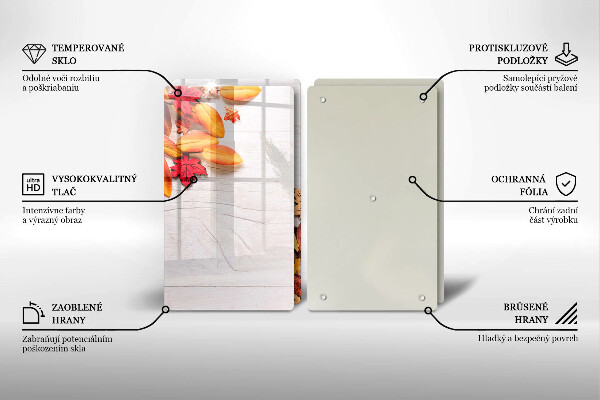 Chopping board Autumn leaves