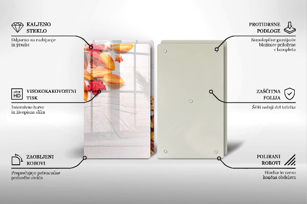 Chopping board Autumn leaves