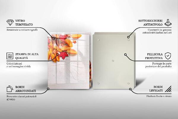 Chopping board Autumn leaves