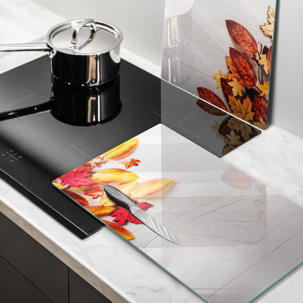 Chopping board Autumn leaves