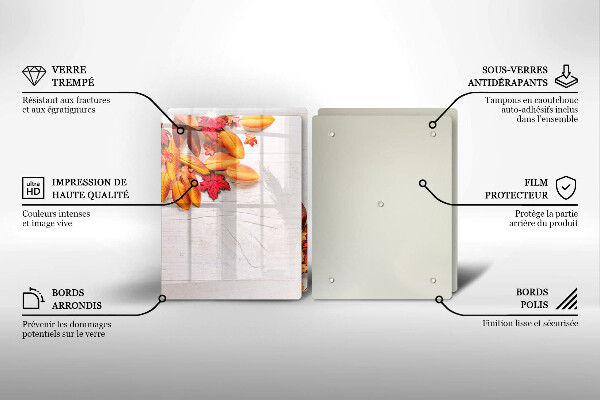 Chopping board Autumn leaves