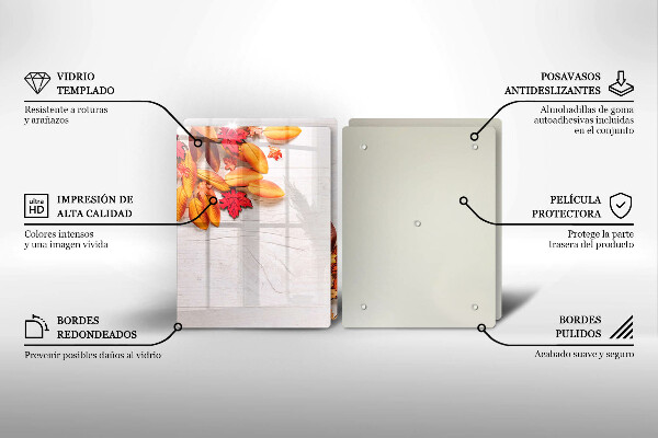 Chopping board Autumn leaves