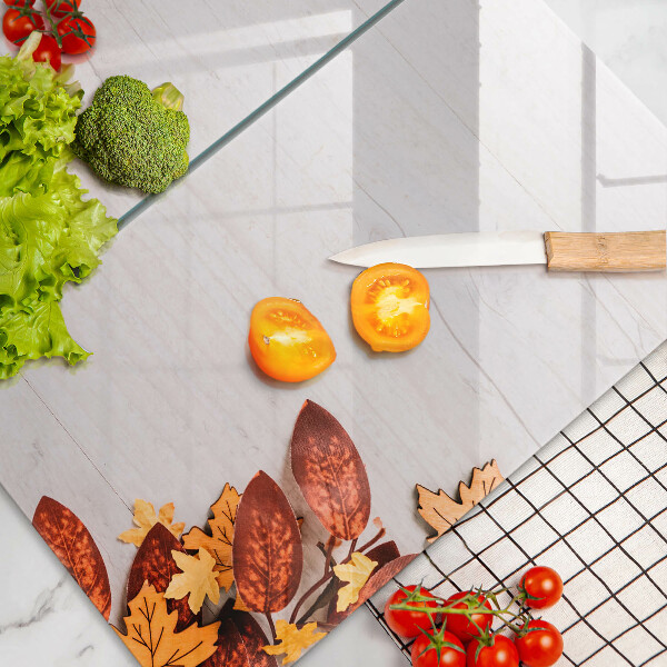 Chopping board Autumn leaves