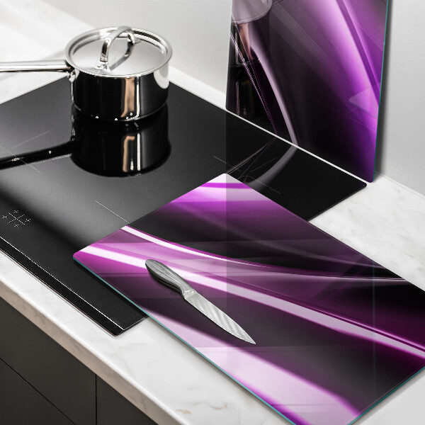 Chopping board Purple abstraction