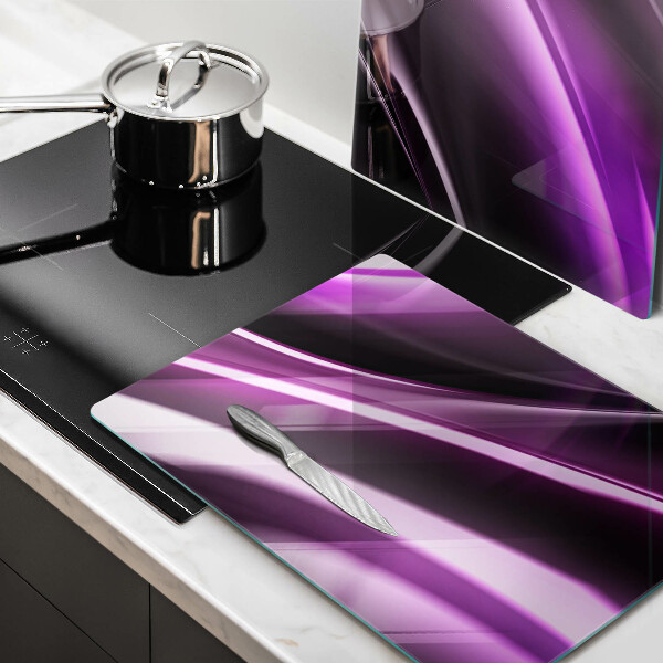 Chopping board Purple abstraction