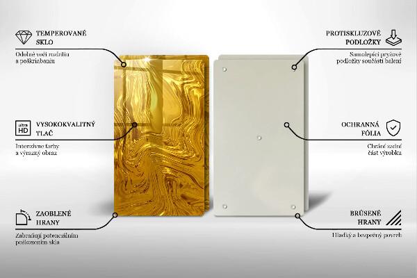 Chopping board Golden texture