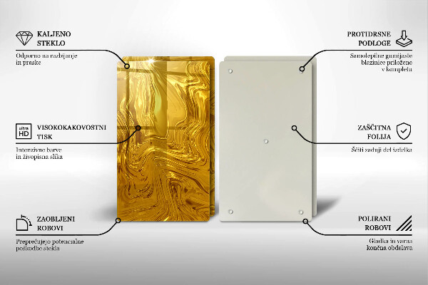 Chopping board Golden texture