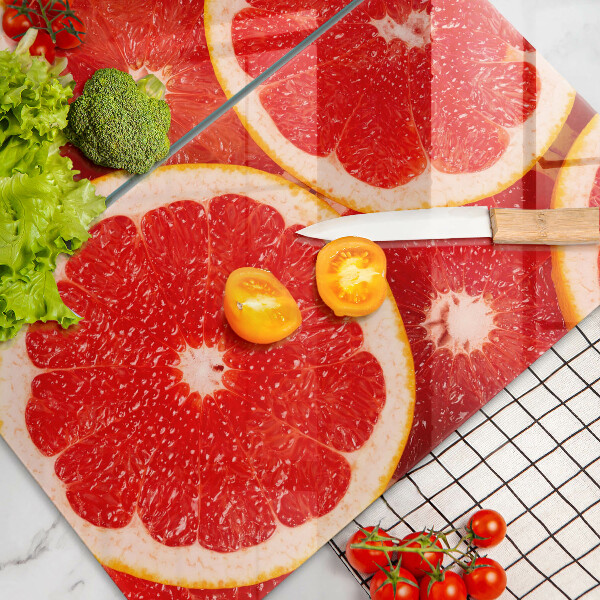 Chopping board Grapefruit slices