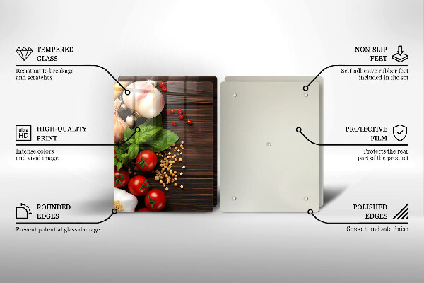 Chopping board Vegetables on the table