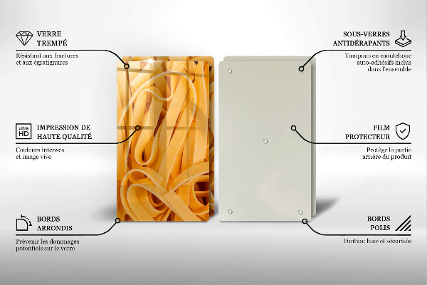 Chopping board Tagliatelle pasta