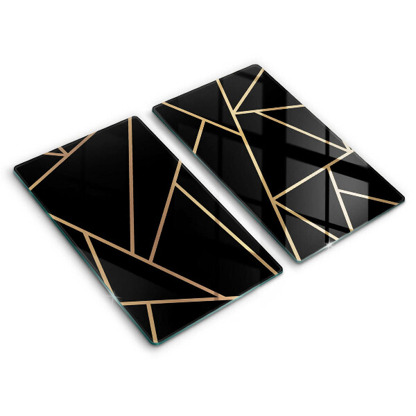 Chopping board Black abstraction