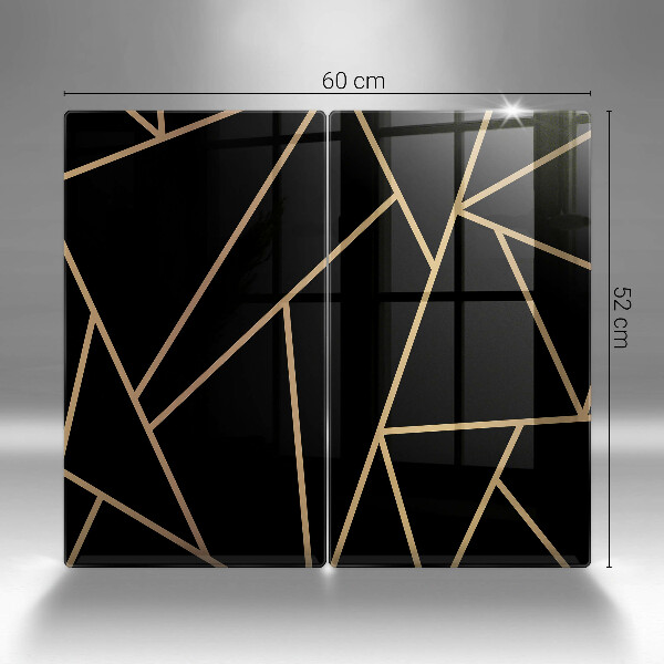 Chopping board Black abstraction