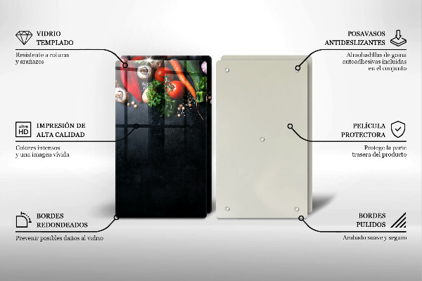 Chopping board Colorful vegetables