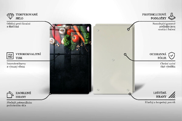 Chopping board Colorful vegetables