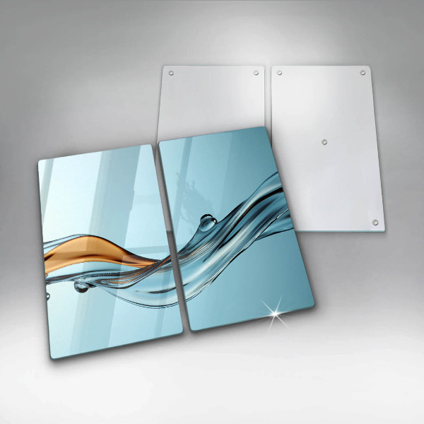 Chopping board Water on a blue background